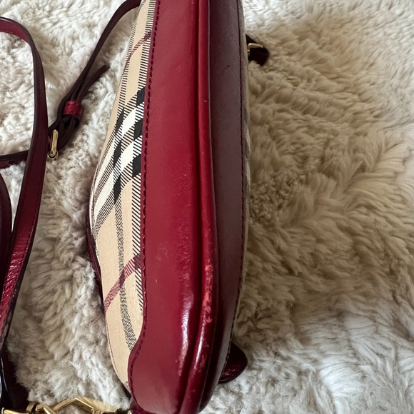 BURBERRY Crossbody Clutch Bag Military Red - Picture 5 of 8